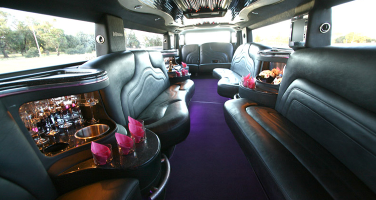 silver hummer h2 limousine